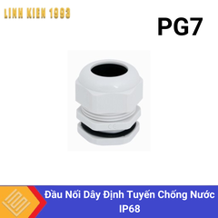 PG7 Đầu Nối Dây Định Tuyến Chống Nước IP68 Màu Trắng OEM