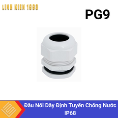 PG9 Đầu Nối Dây Định Tuyến Chống Nước IP68 Màu Trắng OEM