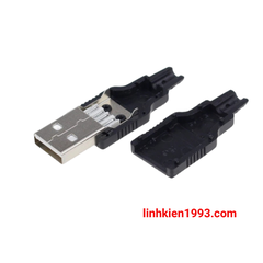USB A Đực 4P kèm vỏ