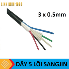 Dây 5 lõi sangjin 3x0.5 mm