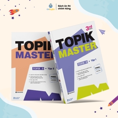 Sách TOPIK MASTER - Luyện đề TOPIK I + TOPIK II với Đề thi mẫu chuẩn cấu trúc, có chấm chữa chi tiết (bản Hàn - Việt) – Nhà sách Ôn luyện