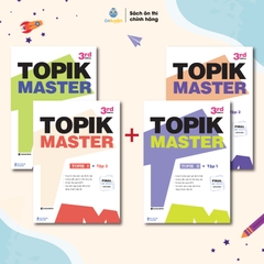 Sách TOPIK MASTER - Luyện đề TOPIK I + TOPIK II với Đề thi mẫu chuẩn cấu trúc, có chấm chữa chi tiết (bản Hàn - Việt) – Nhà sách Ôn luyện
