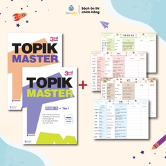 Sách TOPIK MASTER - Luyện đề TOPIK I + TOPIK II với Đề thi mẫu chuẩn cấu trúc, có chấm chữa chi tiết (bản Hàn - Việt) – Nhà sách Ôn luyện