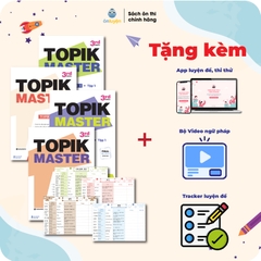 Sách TOPIK MASTER - Luyện đề TOPIK I + TOPIK II với Đề thi mẫu chuẩn cấu trúc, có chấm chữa chi tiết (bản Hàn - Việt) – Nhà sách Ôn luyện