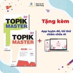 Sách TOPIK MASTER - Luyện đề TOPIK I + TOPIK II với Đề thi mẫu chuẩn cấu trúc, có chấm chữa chi tiết (bản Hàn - Việt) – Nhà sách Ôn luyện