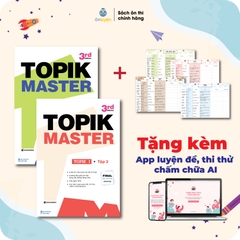 Sách TOPIK MASTER - Luyện đề TOPIK I + TOPIK II với Đề thi mẫu chuẩn cấu trúc, có chấm chữa chi tiết (bản Hàn - Việt) – Nhà sách Ôn luyện