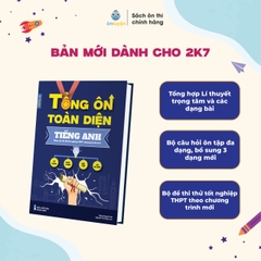 Lớp 12 (Ctr mới)- Sách TỔNG ÔN TOÀN DIỆN 5 môn:Toán, Lí, Hóa, Anh,Văn bám sát đề thi Tốt nghiệp THPT