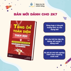Lớp 12 (Ctr mới)- Sách TỔNG ÔN TOÀN DIỆN 5 môn:Toán, Lí, Hóa, Anh,Văn bám sát đề thi Tốt nghiệp THPT