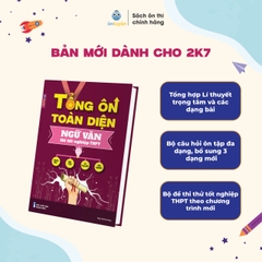 Lớp 12 (Ctr mới)- Sách TỔNG ÔN TOÀN DIỆN 5 môn:Toán, Lí, Hóa, Anh,Văn bám sát đề thi Tốt nghiệp THPT