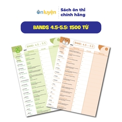 Bộ 6000 từ vựng IELTS theo band 0-4.5, 4.5-5.5, 5.5-6.5, 6.5+, dạng takenote dễ học dễ nhớ - Nhà sách Ôn luyện