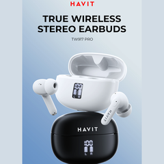 Tai Nghe TWS HAVIT TW917, BT 5.4, Màng Loa 13mm, Mic ANC Chống Ồn Chủ Động, Nghe Nhạc Đến 19.5H - Hàng Chính Hãng