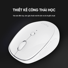 Chuột Không Dây HAVIT MS76, Thiết Kế Công Thái Học, 3 DPI + 6 Nút Chỉnh, Tuổi Thọ 3Tr Lần Nhấn - Chính Hãng BH 12 Tháng