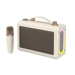 Loa Mini Karaoke HAVIT SK823BT, BT 5.3, Công Suất Tối Đa 8W, Thời Gian Nghe Đến 6H - Hàng Chính Hãng (2 Mic)
