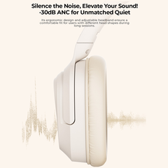 Tai Nghe Headphone Bluetooth LIFE NC02H, BT 5.4, Driver 40mm, ANC -30dB, App Điều Chỉnh, Nghe Đến 50H - Hàng Chính Hãng