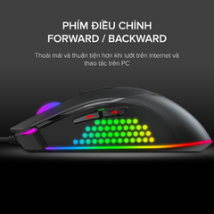 Chuột Gaming HAVIT MS814, 16 Triệu Màu RGB, 6 Chế Độ DPI, Tích Hợp 7 Nút Điều Chỉnh