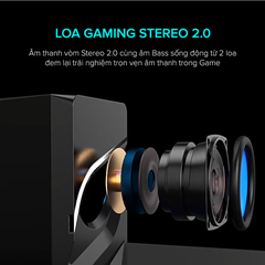 Loa Gaming RGB HAVIT SK708, Âm Thanh Stereo 2.0, 7 Chế Độ Màu RGB, Cống Suất 2x3W