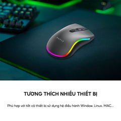 Chuột Có Dây Havit MS72 Độ Nhạy Lên Đến 1200 DPI , Có Đèn RGB - Chính Hãng Bảo Hành 12 Tháng