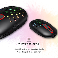 Chuột Không Dây HAVIT MS64GT, Tích Hợp 3 Chế Độ DPI, Thiết Kế Công Thái Học Nhiều Màu Sắc - Chính Hãng BH 12 Tháng
