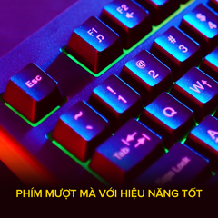 Bàn Phím Gaming RGB HAVIT KB866L, 104 Keys, Led Backlit Rainbow, Thiết Kế Công Thái Học, Tổ Hợp Phím Fn - Chính Hãng BH 12 Tháng Dizigear