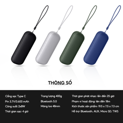 Loa Bluetooth HAVIT M69 Công Suất 2x8W, BT 5.0, Màng Loa 48mm, Kháng IPX7, Nghe Đến 25H - Chính Hãng BH 12 Tháng Dizigear