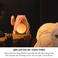 Đèn Ngủ Điều Chỉnh Độ Sáng Havit AD002 - Chính Hãng BH 12 Tháng Dizigear (Màu Nâu)