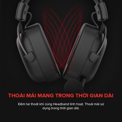 Tai Nghe Gaming Headphone HAVIT H2002P, Driver 53mm, Đèn RGB 36 Màu, Giả Lập 7.1 - Chính Hãng BH 12 Tháng Dizigear