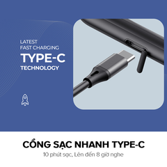 Tai Nghe Nhét Tai Bluetooth HAVIT E529BT, BT 5.0, Tích Hợp Micro, Kháng IPX5, Nghe Nhạc Đến 14h - Chính Hãng BH 12 Tháng Dizigear