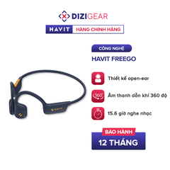 Tai Nghe Dẫn Khí Truyền Âm HAVIT FreeGo1, Thiết Kế Open-Ear, BT 5.2, Driver 16.2mm, Nghe Nhạc Đến 16H - Hàng Chính Hãng