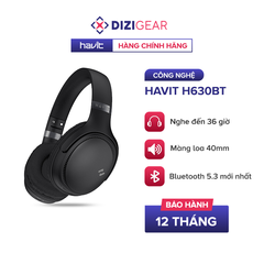 Tai Nghe Bluetooth Headphone HAVIT H630BT, Driver 40mm, BT 5.3, Gập Tiện Lợi, Nghe Đến 36H - Hàng Chính Hãng Dizigear