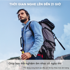 Tai Nghe TWS OWS Fit1, BT 5.3, Driver 16.2mm, Thiết Kế Open-ear Thời Trang, IPX5, Nghe Đến 21H - Hàng Chính Hãng