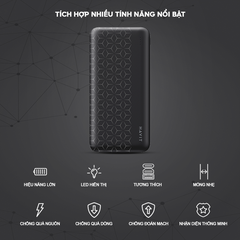 Pin Sạc Dự Phòng HAVIT PB63, Dung Lượng 10.000 mAh, Họa Tiết Kim Cương Độc Đáo, Gọn Nhẹ, Tiện Lợi - Hàng Chính Hãng