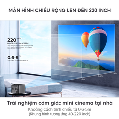 Máy Chiếu Mini HAVIT PJ210 Pro, Full HD, Android 9.0, Tự Động Điều Chỉnh Thông Minh - Hàng Chính Hãng BH 12 Tháng Dizigear