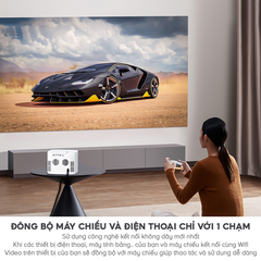 Máy Chiếu Mini HAVIT PJ210 Pro, Full HD, Android 9.0, Tự Động Điều Chỉnh Thông Minh - Hàng Chính Hãng BH 12 Tháng Dizigear