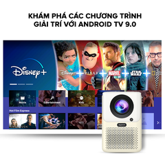 Máy Chiếu HAVIT PJ216 Pro, Full HD 4k, Android 9.0, Tự Động Điều Chỉnh Thông Minh - Chính Hãng BH 12 Tháng
