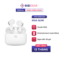 Tai Nghe TWS SOUL S-Live 30, BT 5.3, Kháng IPX4, Độ Trễ Thấp 60ms, Nghe Nhạc Đến 30H - Hàng Chính Hãng