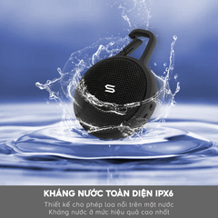 Loa Bluetooth Soul Storm Mini, BT 5.3, Kháng IPX6, Công Suất 5W, Dynamic Bass Sống Động, Nghe Đến 5H - Hàng Chính Hãng