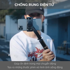 Tay Cầm Gimbal HAVIT ST7606, Chống Rung Điện Tử, Bluetooth 4.2, Điều Khiển Từ Xa - Chính Hãng BH 12 Tháng
