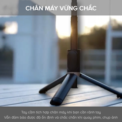 Tay Cầm Gimbal HAVIT ST7606, Chống Rung Điện Tử, Bluetooth 4.2, Điều Khiển Từ Xa - Chính Hãng BH 12 Tháng