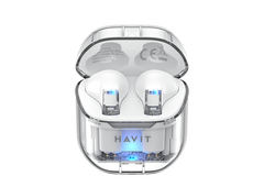 Tai Nghe TWS HAVIT TW945, Trong Suốt Transparent, BT 5.3, Gamemode 50ms, Nghe Đến 3H - Chính Hãng BH 12 Tháng Dizigear