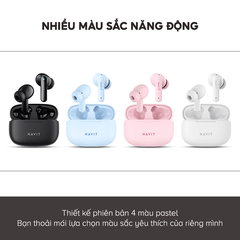 Tai Nghe TWS HAVIT TW967 Pro, Phiên Bản Nâng Cấp, BT 5.3, Thiết Kế Gọn Nhẹ, Màng loa 10mm, Nghe Đến 5H - Hàng Chính Hãng