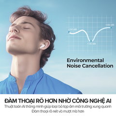 Tai Nghe TWS HAVIT Life 01T, BT 5.4 Gọn Nhẹ, Màng Loa 13mm, Công Nghệ AI Khử Ồn, Nghe Đến 33H - Hàng Chính Hãng