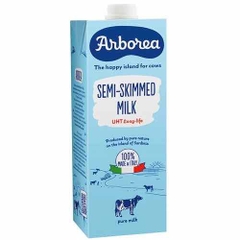 Sữa tươi ít béo Arborea nhập từ Ý hộp 1 lít thùng 10 hộp
