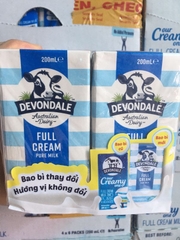 Sữa tươi full cream Devondale 200ml