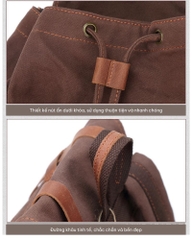 Balo Canvas Vintage Unisex Augur XX GLB1147