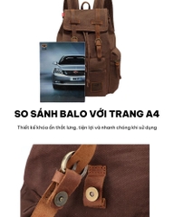 Balo Canvas Vintage Unisex Augur XX GLB1147