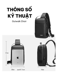 Túi đeo chéo chống nước Outwalk Choir GLC1115