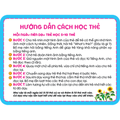 Thẻ Học Thông Minh Song Ngữ Anh - Việt - Các Loại Hoa