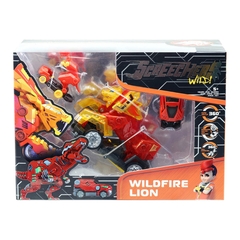 Đồ Chơi Xe Biến Hình Sư Tử Cuồng Hỏa Wildfire Lion - Screechers Wild 4 EU685302