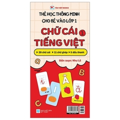 Thẻ Học Thông Minh Cho Bé Vào Lớp 1 - Chữ Cái Tiếng Việt 1