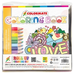 Bộ Bút Chì Màu Colormate Roll Up Coloring Set Colormate 11697